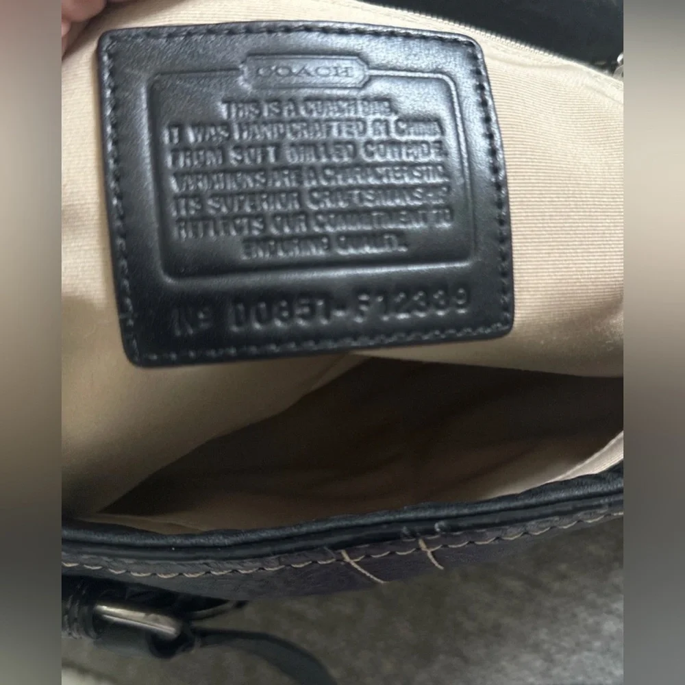 Coach Black Leather Bag